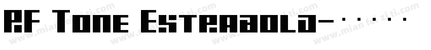 RF Tone Extrabold字体转换